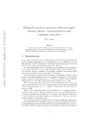 Maximal Monotone Operators with Non-Empty Domain Interior