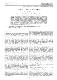 Muon Physics: a Pillar of the Standard Model