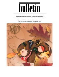 November 1999 Issue of the Bulletin from the Newfoundland And