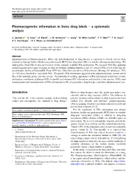 Pharmacogenetic Information in Swiss Drug Labels Â€“ a Systematic Analysis