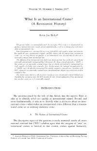 What Is an International Crime? (A Revisionist History)