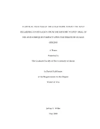 A Critical Analysis of the Stage Work Inherit the Wind Regarding Its Deviation from the Historic Scopes'
