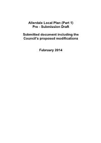 Allerdale Local Plan (Part 1) Pre - Submission Draft