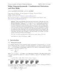 Schur Superpolynomials: Combinatorial Definition and Pieri Rule