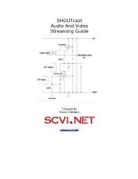 Shoutcast Audio and Video Streaming Guide