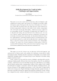 Skills Development for Youth in India: Challenges and Opportunities