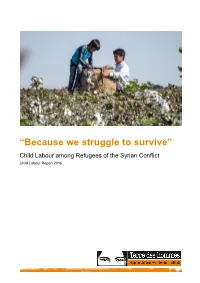 'Because We Struggle to Survive'