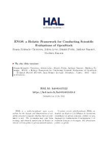 ENOS: a Holistic Framework for Conducting Scientific Evaluations Of