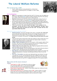 The Liberal Welfare Reforms