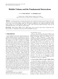Hubble Volume and the Fundamental Interactions