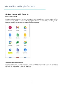 Introduction to Google Currents Getting Started with Currents
