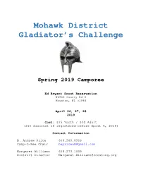 Mohawk District Gladiator's Challenge