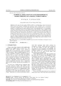 Numerical Simulation of Cloud Microphysical Characteristics of Landfall Typhoon Krosa