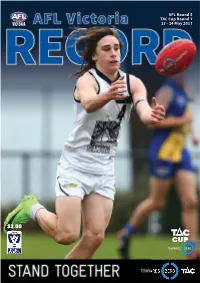 AFL Vic Record Week 8.Indd