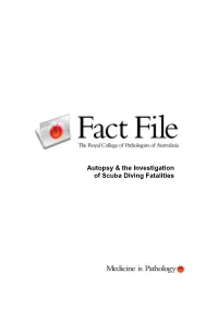 Autopsy & the Investigation of Scuba Diving Fatalities