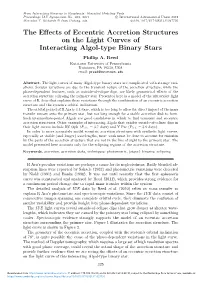 The Effects of Eccentric Accretion Structures on the Light Curves Of