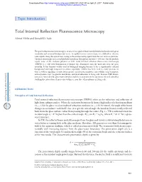 Total Internal Reflection Fluorescence Microscopy