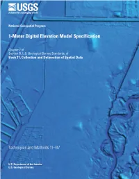 1-Meter Digital Elevation Model Specification
