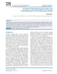 A Review of Chiropterological Studies and a Distributional List of the Bat Fauna of India