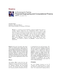 Financial Engineering and Computational Finance with R Rmetrics Built 221.10065