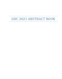 Gnc 2021 Abstract Book