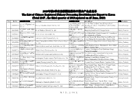 2019年第3季度在韩国注册的中国水产企业名单the List of Chinese