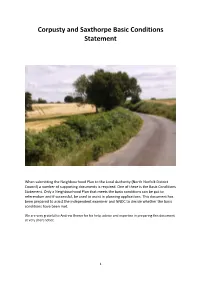 Corpusty and Saxthorpe Basic Conditions Statement