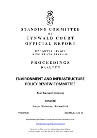 Environment and Infrastructure Policy Review Committee
