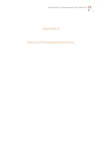 Appendix 6 Record of Protected Structures