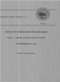 Index of Surface-Water Records