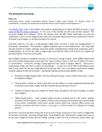 The Amaranth Case Study