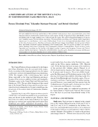 A Preliminary Study of the Reptile's Fauna In
