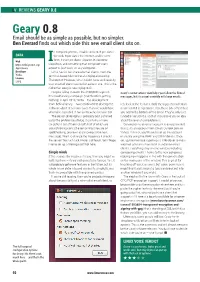 GEARY 0.8 Geary 0.8 Email Should Be As Simple As Possible, but No Simpler