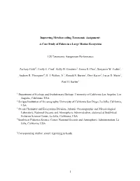 Improving Metabarcoding Taxonomic Assignment: a Case Study Of
