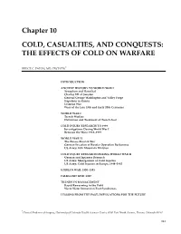 Medical Aspects of Harsh Environments, Volume 1, Chapter 10, Cold, Casualties, and Conquests