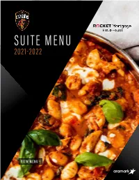 Suite Menu 2021-2022