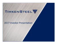 2017 Investor Presentation Forward-Looking Statements and Non-GAAP Financial Information