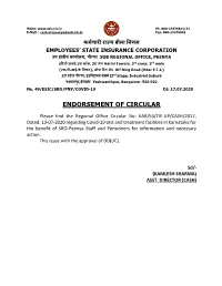 Endorsement of Circular