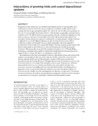 Interactions of Growing Folds and Coeval Depositional Systems