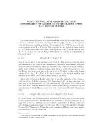 JOINT CNU-USTC-SUST SEMINAR on P-ADIC DEFORMATION of ALGEBRAIC CYCLE CLASSES AFTER BLOCH-ESNAULT-KERZ