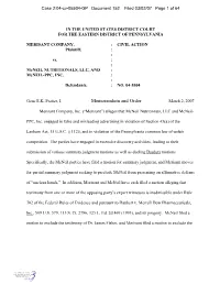 Memorandum and Order March 2, 2007