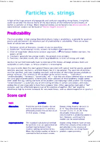 Particles-Versus-Strings.Pdf