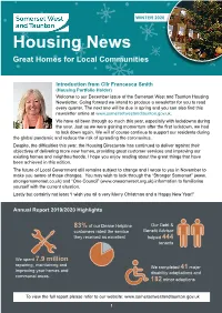 SWT Housing Newsletter 2020