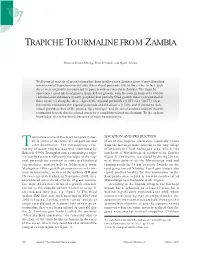 Trapiche Tourmaline from Zambia