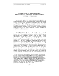 DECONSTRUCTING CONNICK V. THOMPSON in November 2011