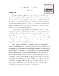 1 Republicanism Across Cultures Philip Pettit Introduction Every