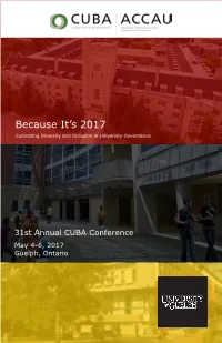 Conference Program Because It's 2017