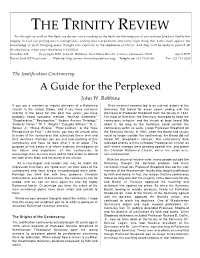 Justification Controversy a Guide for the Perplexed John W