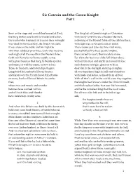 Sir Gawain and the Green Knight Part I