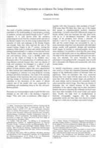 Using Bracteates As Evidence for Long-Distance Contacts